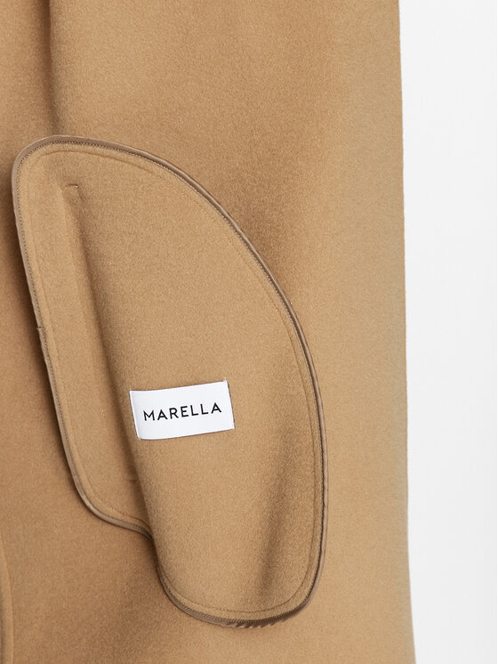 Marella Marella Cappotto di lana Nandina 2330160838200 Marrone Regular Fit