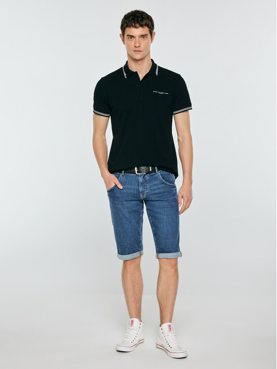 BIG STAR BIG STAR Kurtka jeansowa CONNER Granatowy Regular Fit