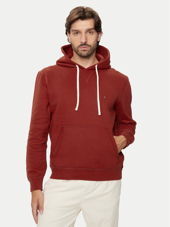 Tommy Hilfiger Mikina Essential MW0MW37230 Červená Regular Fit