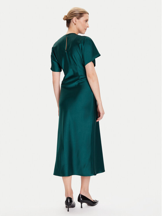 Rinascimento Rinascimento Cocktail obleka CFC0125718003 Zelena Regular Fit