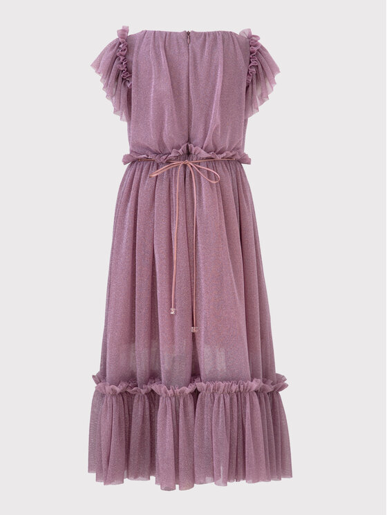 SLY SLY Sukienka 3W-03C Fioletowy Classic Fit