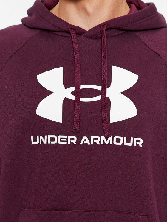 Under Armour Under Armour Džemperis ar kapuci Ua Rival Fleece Logo Hd 1379758 Bordo Loose Fit