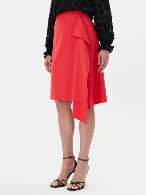 HUGO Hugo Midi sijonas Ribina 50432558 Raudona Regular Fit