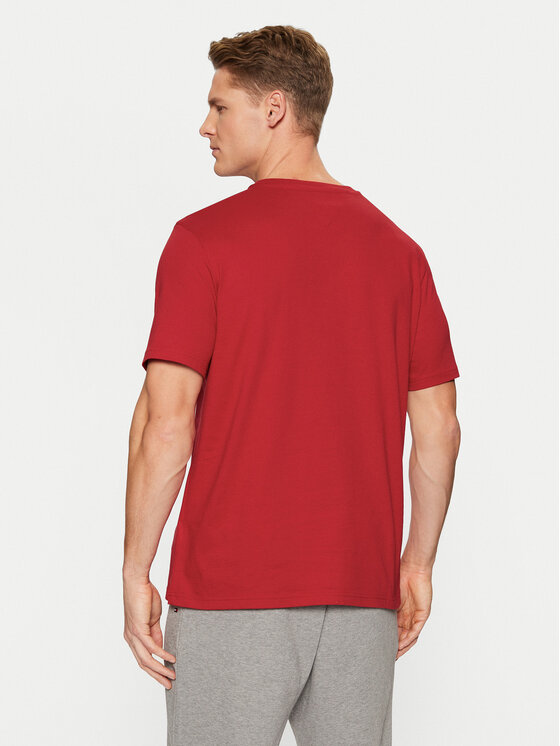 Tommy Hilfiger Tommy Hilfiger T-Shirt MW0MW38980 Czerwony Regular Fit