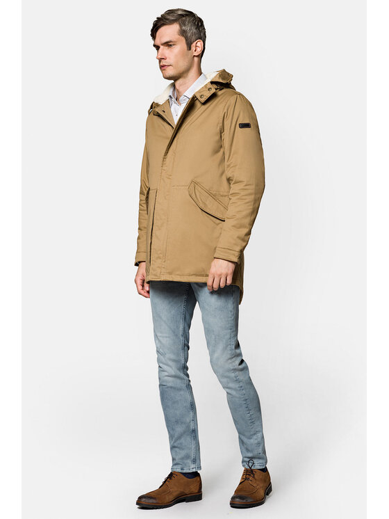 Lancerto Lancerto Kurtka zimowa Stockholm KU097222000001 Beżowy Regular Fit