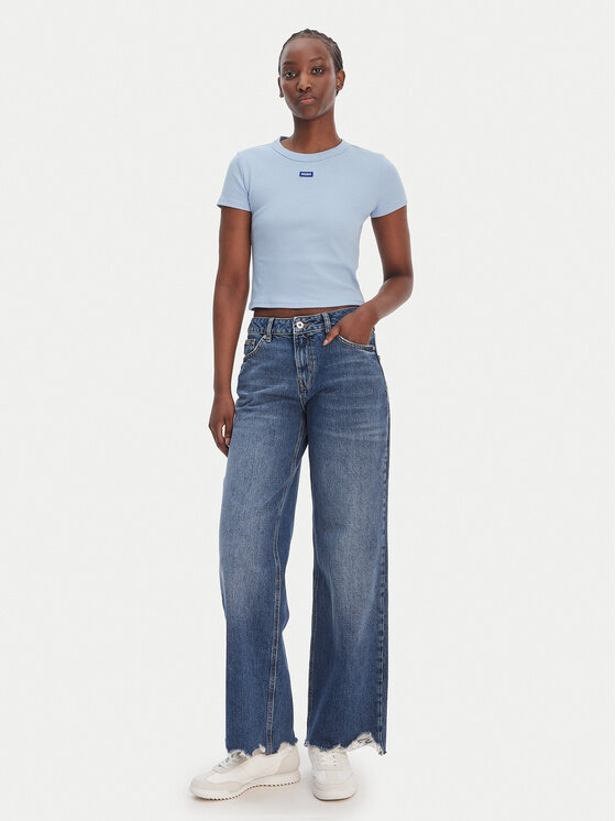 HUGO HUGO T-särk Baby 50510749 Sinine Slim Fit