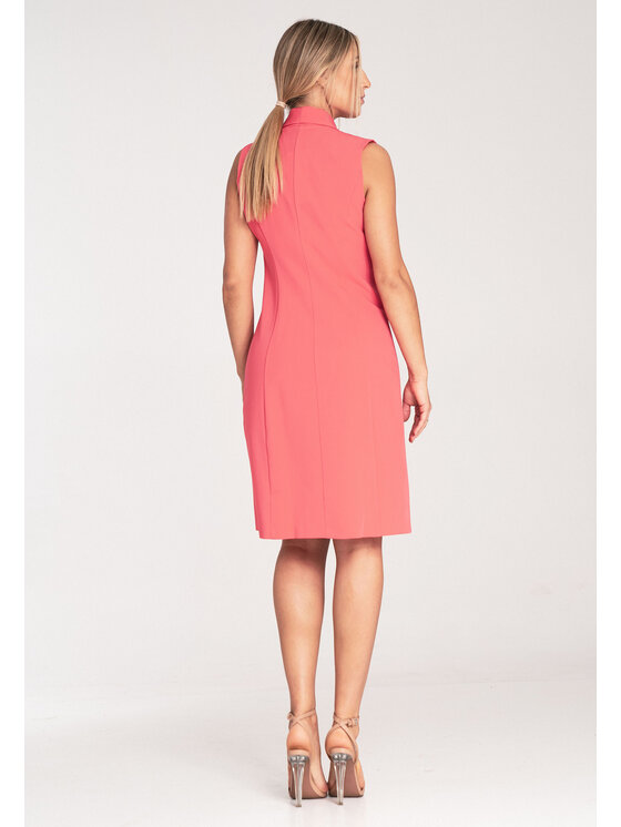 FIGL FIGL Sukienka codzienna M1067 Koralowy Regular Fit