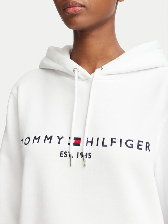 Tommy Hilfiger Tommy Hilfiger Mikina Heritage WW0WW31998 Bílá Regular Fit