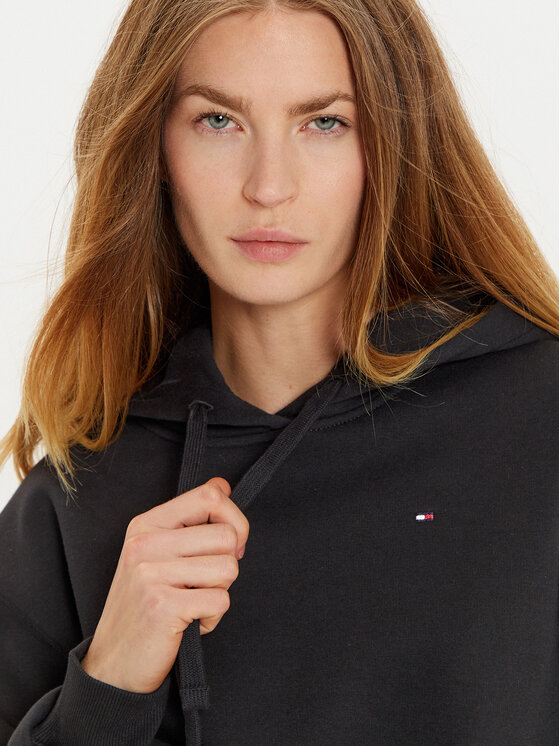 Tommy Hilfiger Tommy Hilfiger Majica dugih rukava WW0WW44991 Crna Regular Fit