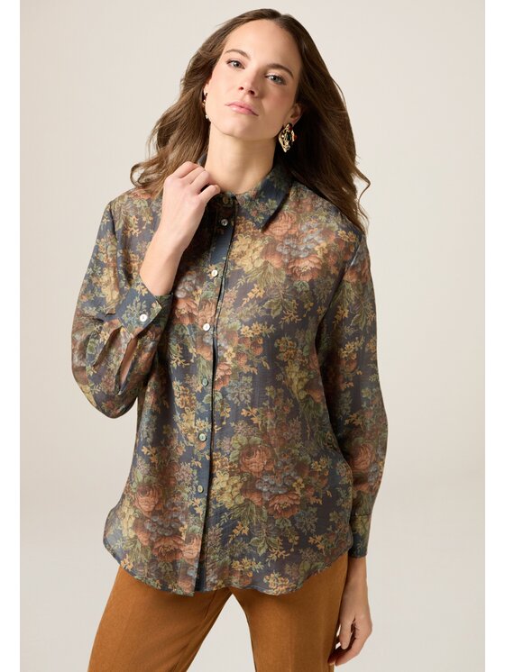 Oltre Oltre Camicia 5055J000882N0Z4 Blu Regular Fit