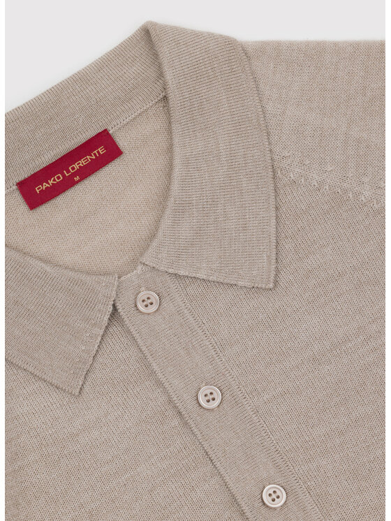 Pako Lorente Pako Lorente Sweter P26WP-2X-001 Beżowy Straight Fit