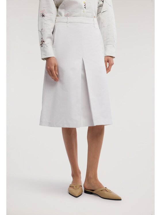Trussardi Trussardi Spódnica midi 1184A200672N021 Biały Regular Fit