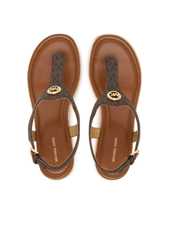 MICHAEL Michael Kors MICHAEL Michael Kors Espadrilky Val Thong Wedge 40S6VAMS1B Hnědá
