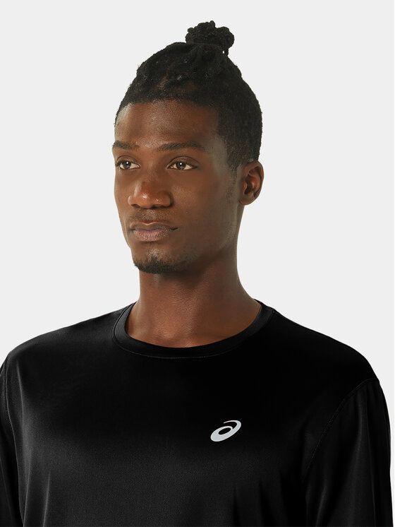Asics Asics Longsleeve krekls Katakana Ls 2011C758 Melns Ahletic Fit