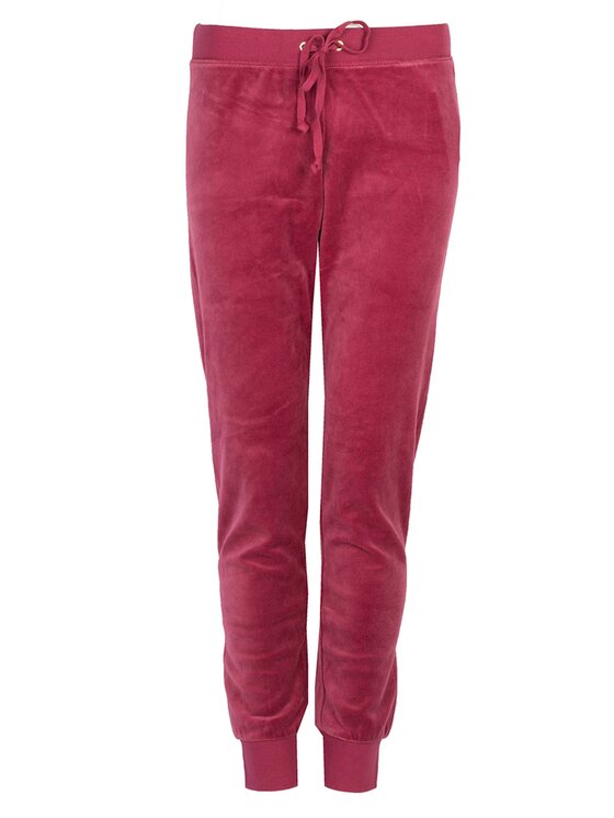 Juicy Couture Juicy Couture Pantaloni di tessuto WTKB79609 Bordeaux Regular Fit