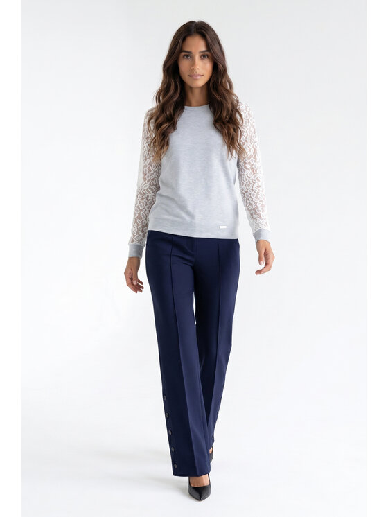 FIGL FIGL Bluzka M1352 Kolorowy Regular Fit