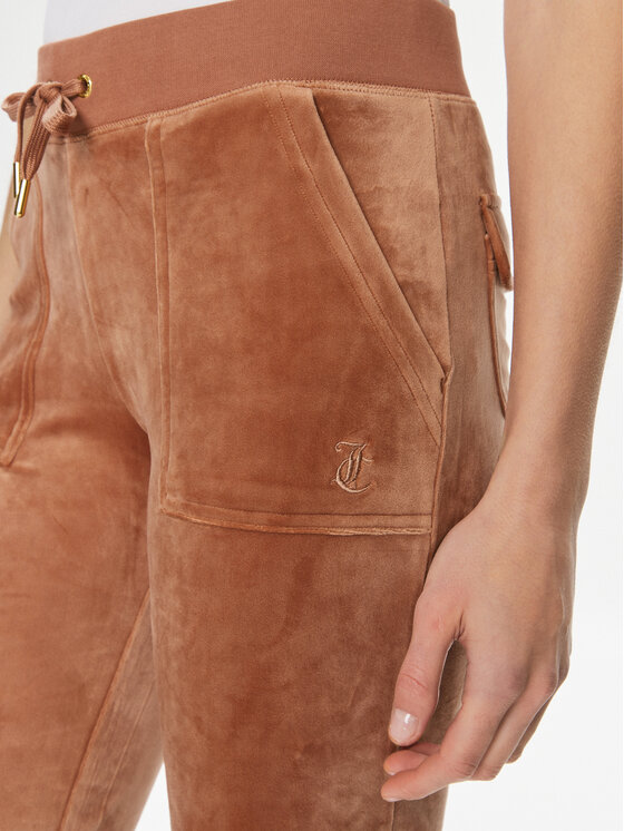 Juicy Couture Juicy Couture Spodnji del trenirke Del Ray JCAP180G Rjava Regular Fit