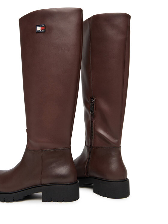 Tommy Jeans Tommy Jeans Stivali Tjw Stretchy Long Shaft Boot EN0EN02828 Marrone
