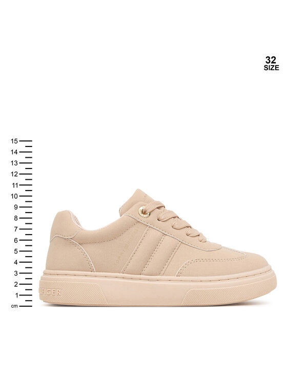 Tommy Hilfiger Tommy Hilfiger Snīkeri Low Cut Lace-Up Sneaker T3A9-35086-0315 S Gaiši bēša