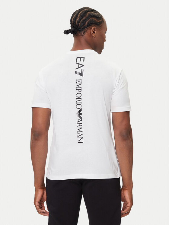 EA7 Emporio Armani EA7 Emporio Armani T-krekls 7M000567 AF10375 M0003 Balts Regular Fit