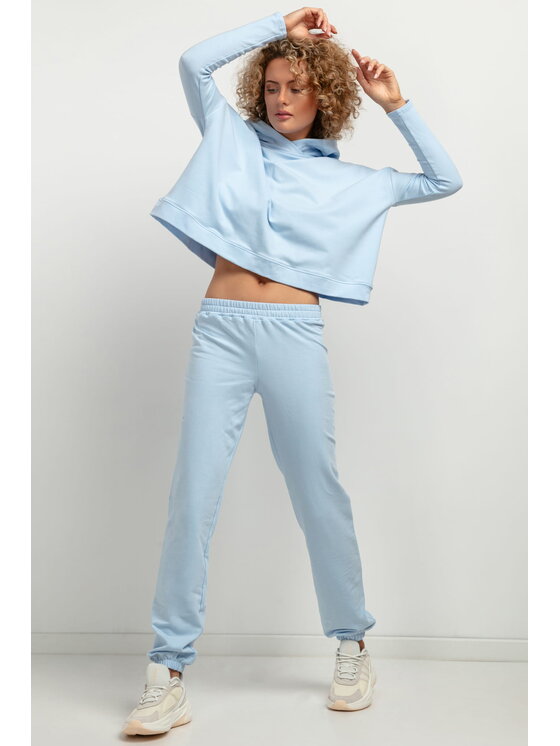 Tessita Tessita Bluza T380 Niebieski Loose Fit