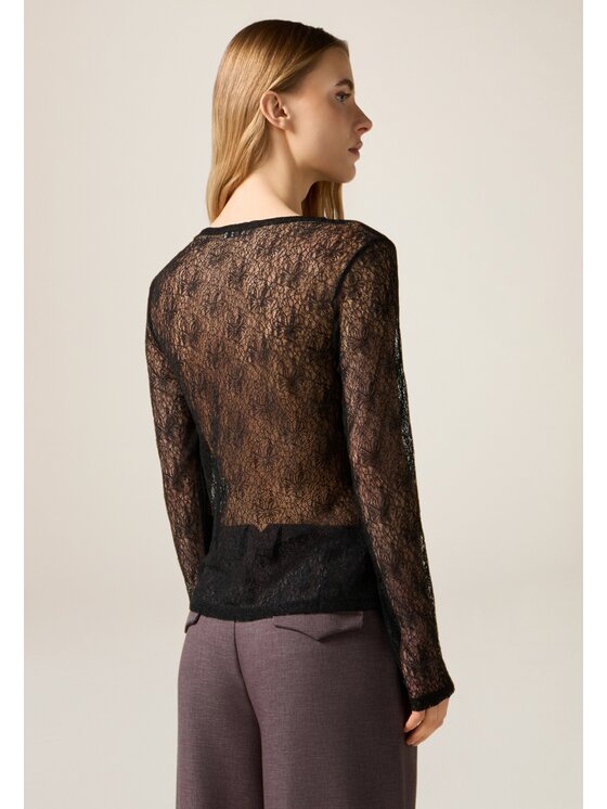 Oltre Oltre T-shirt G096J004707N033 Nero Slim Fit