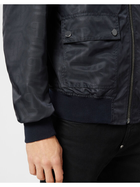 PHILIPP PLEIN PHILIPP PLEIN Kurtka bomber 22219 Niebieski jasny Regular Fit