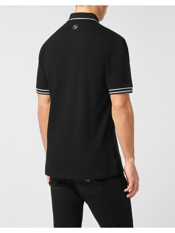 PHILIPP PLEIN PHILIPP PLEIN Polo 27157 Czarny Slim Fit