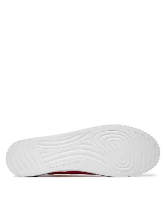 Tommy Hilfiger Tommy Hilfiger Πάνινα παπούτσια Canvas Lace Up Sneaker FW0FW07805 Κόκκινο