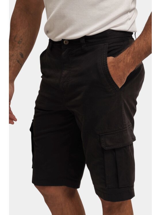 Mustang Mustang Pantaloncini di tessuto Style Houston Nero Loose Fit