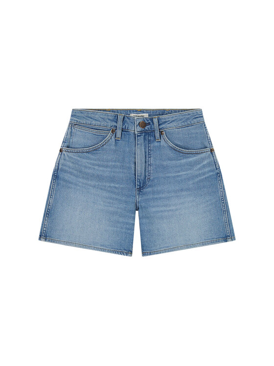Wrangler Wrangler Szorty jeansowe 112362838 Niebieski Regular Fit