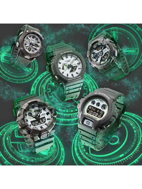 Casio Casio Zegarek GA-110HD-8AER Szary