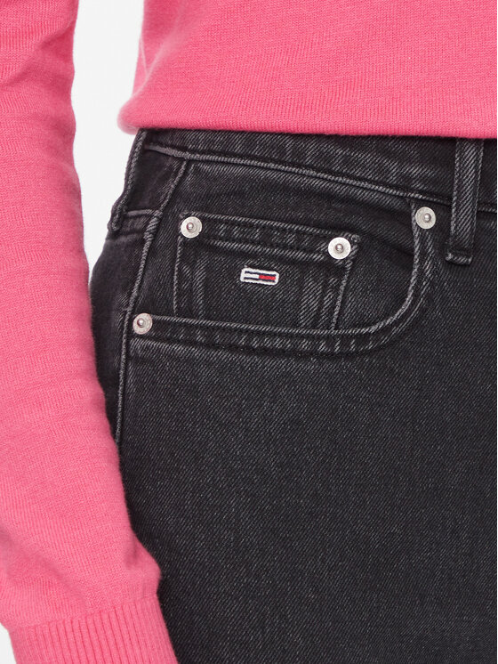 Tommy Jeans Jeans Mom Slim Uh Cg4181 DW0DW17694 Schwarz Slim Fit 