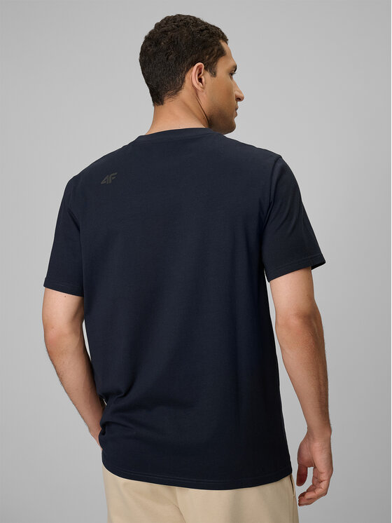 4F 4F T-Shirt casual Granatowy Regular Fit