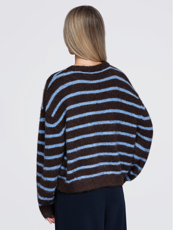 Ombre Ombre Svetr OW-SW-E0029 Modrá Relaxed Fit