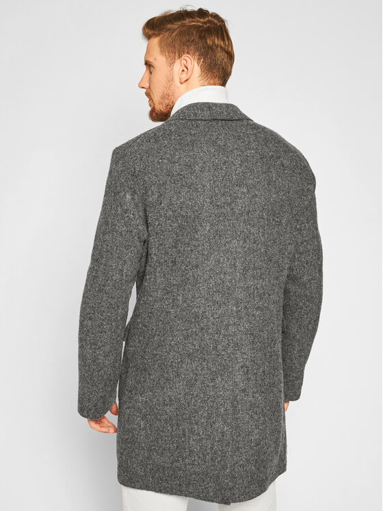Baldessarini Baldessarini Vlněný kabát Clark-2 18686/000/8898 Šedá Regular Fit