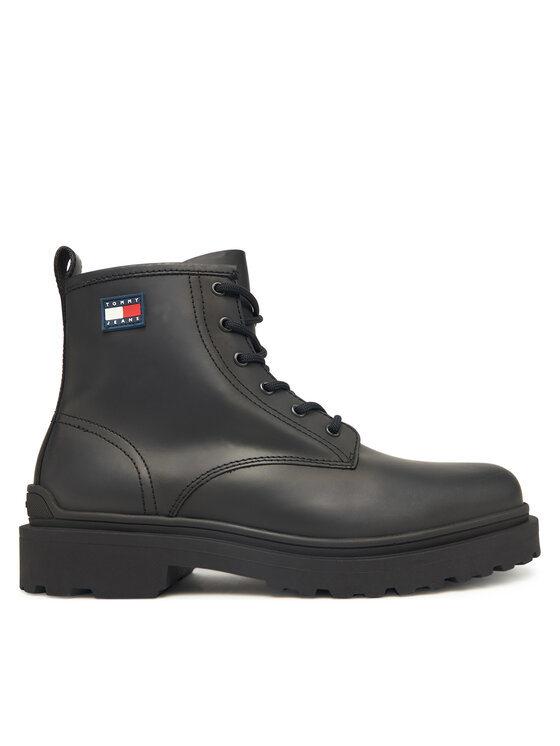 Tommy Jeans Tommy Jeans Schnürschuhe Tjm Lace Up Rubberized EM0EM01628 Schwarz