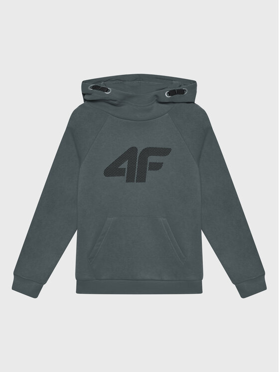 4F 4F Felpa HJZ22-JBLM002 Verde Regular Fit