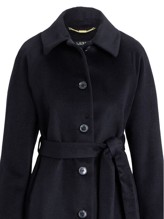 LAUREN RALPH LAUREN LAUREN RALPH LAUREN Vlněný kabát 297P04140001 Černá Regular Fit