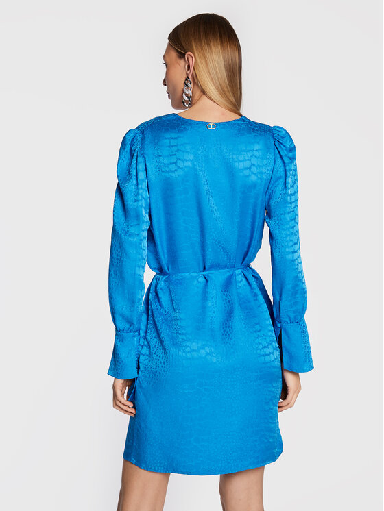 TWINSET TWINSET Vsakodnevna obleka 222TT2125 Modra Regular Fit