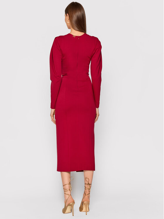 TWINSET TWINSET Плетена рокля 212TP2064 Червен Slim Fit