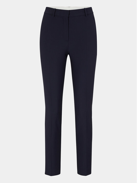 BOSS Boss Hlače iz tkanine 50490051 Mornarsko modra Regular Fit