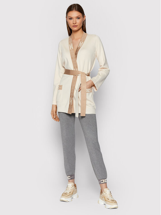 Elisabetta Franchi Sportinės kelnės KP-20S-16E2-V300 Pilka Regular Fit •  Modivo.lt