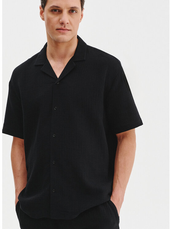 Pako Lorente Pako Lorente Koszula P25SF-1K-009 Czarny Classic Fit