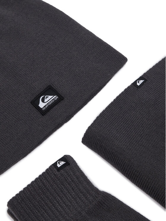 Quiksilver Quiksilver Komplektas: kepurė, gaubtas ir pirštinės CWBEO-QS-SM346-002-AW26 Tamsiai pilka