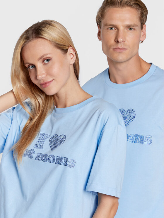 2005 2005 T-Shirt Unisex Hot Moms Světle modrá Relaxed Fit