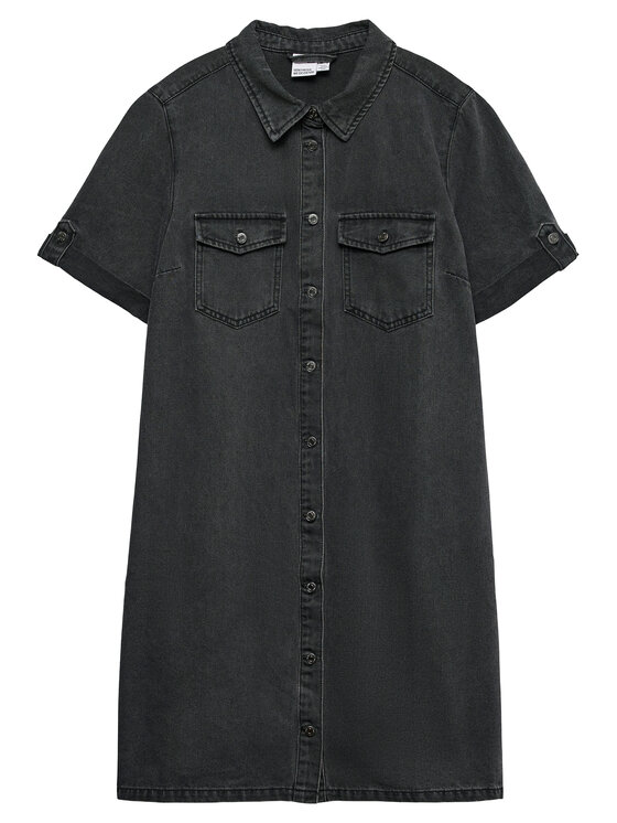 Vero Moda Vero Moda Jeanskleid Jennie 10309665 Schwarz Regular Fit