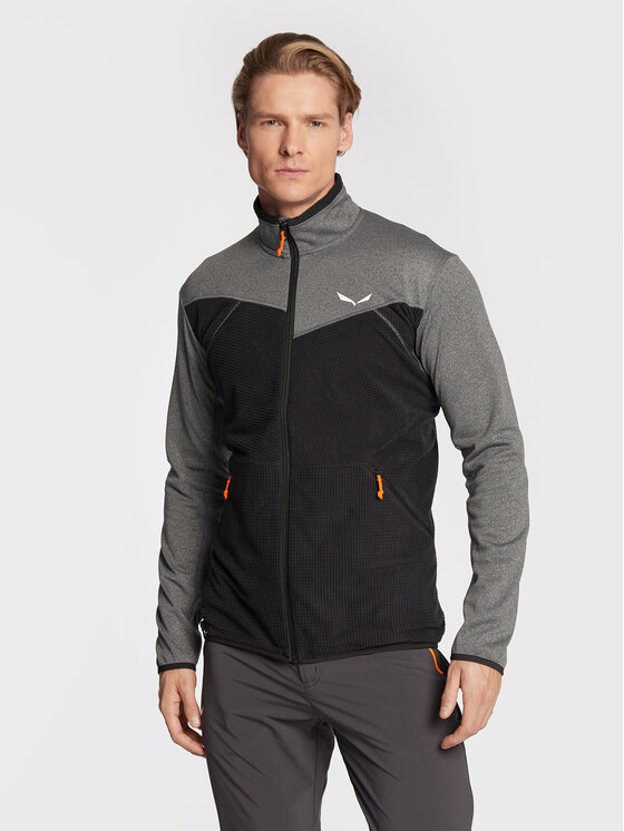 Salewa Salewa Fliso džemperis Puez Hybrid 27388 Juoda Athletic Fit