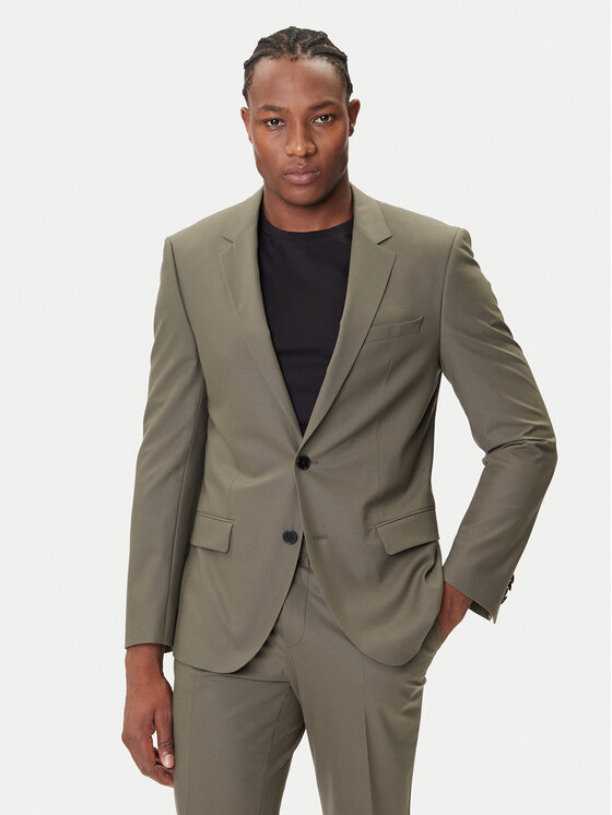 HUGO HUGO Costum Henry/Getlin232X 50530116 Verde Slim Fit