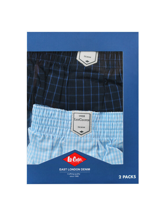 Lee Cooper Lee Cooper Bokserki BOX26-007 Niebieski